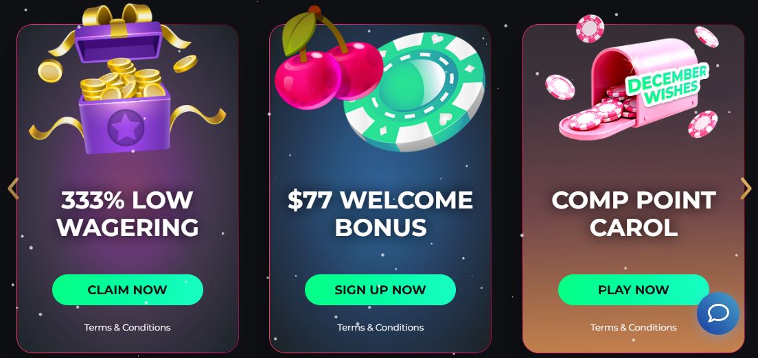 Claim BettyWins promotions including 333% bonus and $77 welcome offer